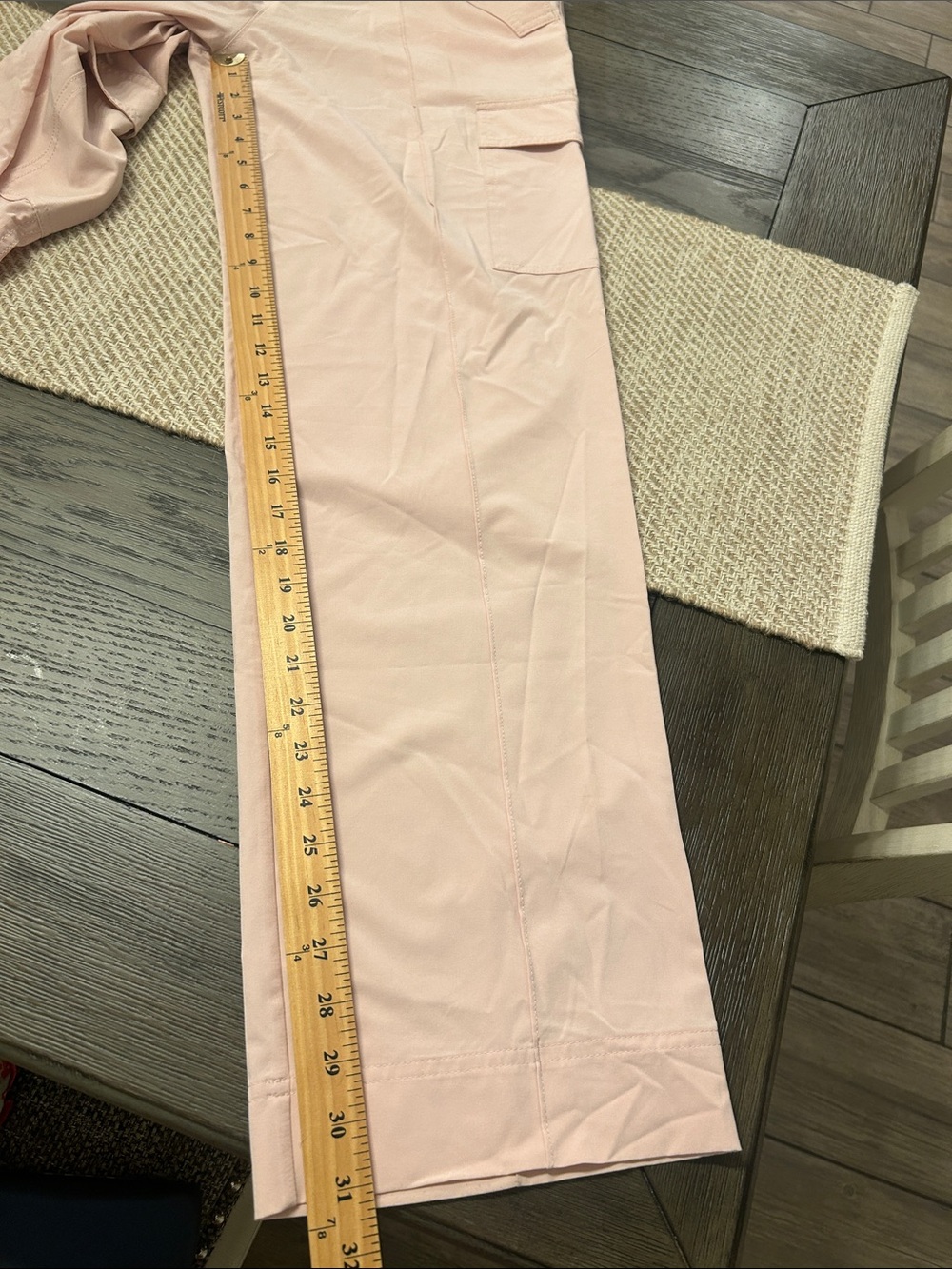 Athleta NWT Vienna Cargo PANTS Pink High Rise Straight-Leg Trousers Size 10 - Picture 16 of 16